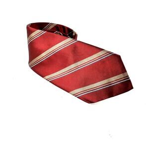 Vintage Christian Dior‎ Neck Tie Red Gold 90s